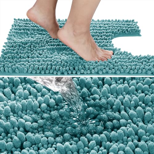 Toilet Rug U Shaped Washable 24x20 Inch