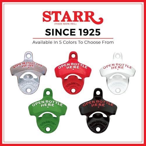 Original Black Open Here Wall Mounted Bottle Opener