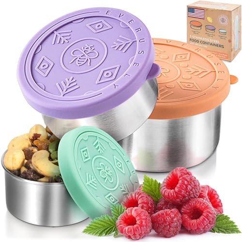 Stainless Steel Snack Containers (3 Count)