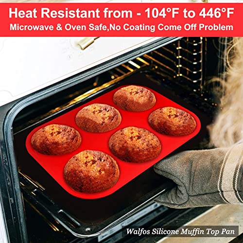 Silicone Muffin Top Pans for Baking 4inch Jumbo Size