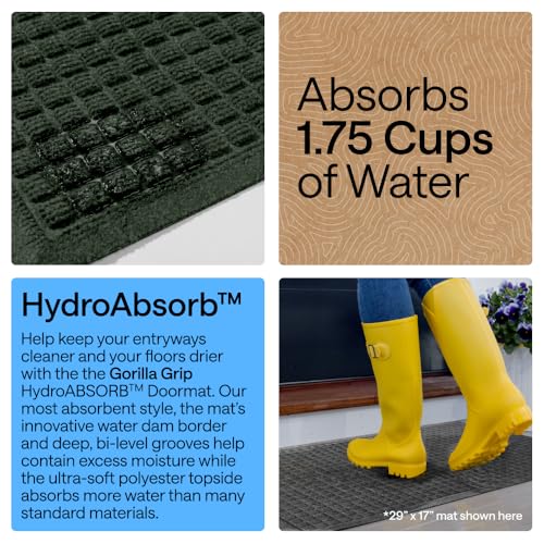 HydroABSORB Door Mat for Indoor Outdoor Use