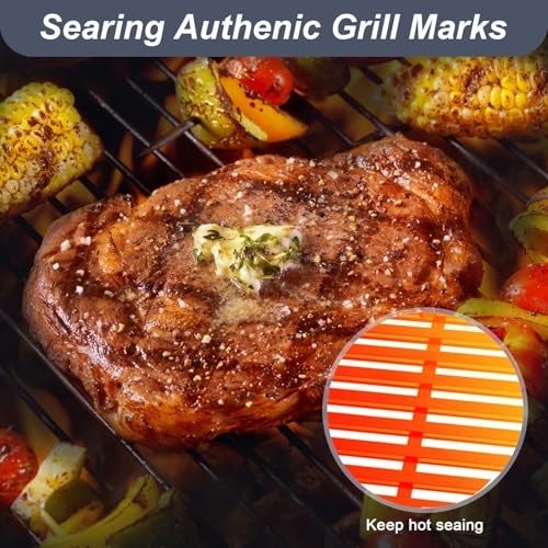 19.5" Grill Parts for Weber Genesis Grill Grates for Weber Genesis 300 Series Genesis E310 E320 E330 S310 S320 S330 EP310 Cast Iron Cooking Grates Replacement for Weber Parts 7524 7528 (2 Count)