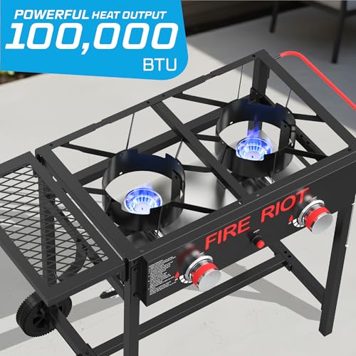 36QT Outdoor Propane Deep Fryer with Rolling Cart (2 Count)