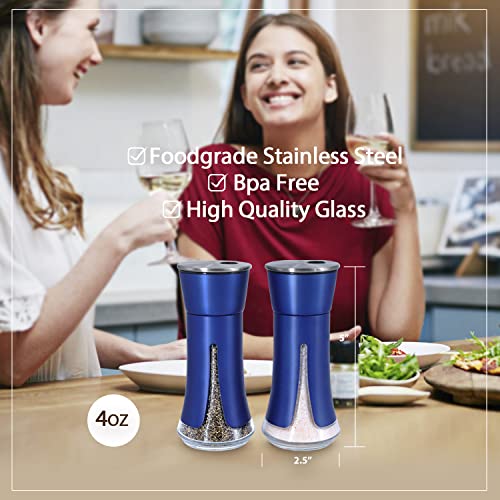 Blue Salt and Pepper Shakers by Aelga (2 Count)