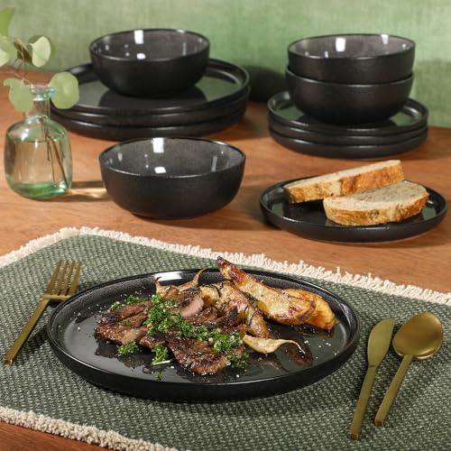 Tahoe Sunset 12 Piece Stoneware Reactive Glaze