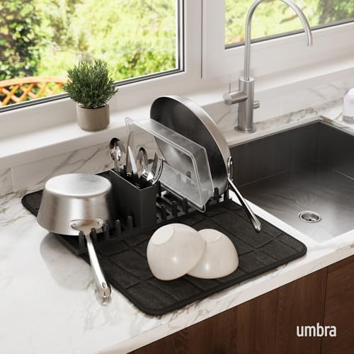 Udry Dish Drying Rack with Microfiber Mat