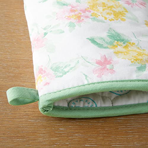 Amber Floral Oven Mitt & Pot Holder Set 2