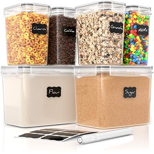 Airtight Food Storage Containers with Lids (6 Count)