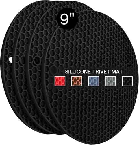 4 Pack Silicone Trivet Mats