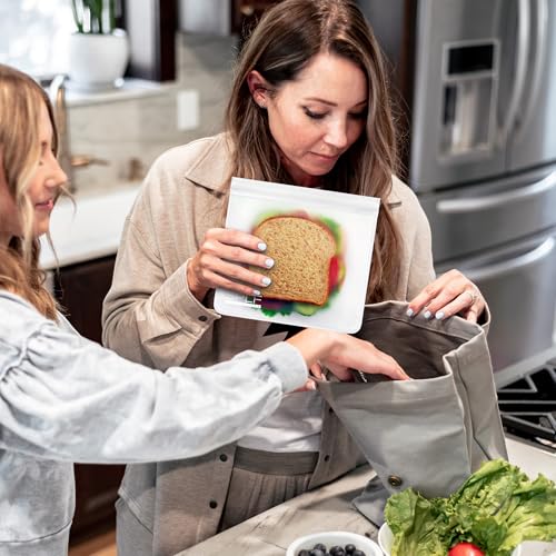 10 Pack Dishwasher Safe Reusable Sandwich Bags (10 Count)