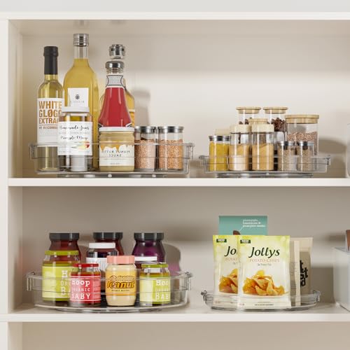 3 Pack Lazy Susan Organizer Turntable for Cabinet (3 Count)