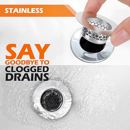 Bathroom Sink Strainer (3 Count)