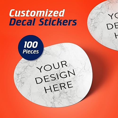 Custom Vinyl Stickers Your Image (100 Count)