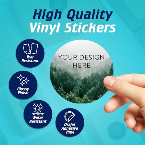 100 Custom Vinyl Stickers (100 Count)