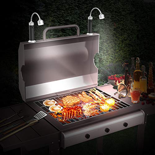 Barbecue Grill Light Magnetic LED Flexible Gooseneck Grilling Accessories (2 Count)
