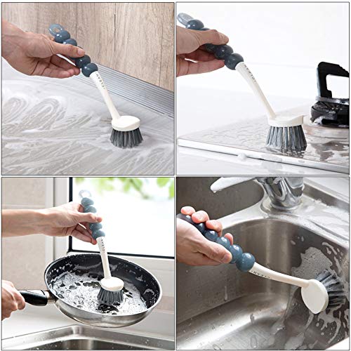 Dish Brush Set 4 Pack with Handle (4 Count)