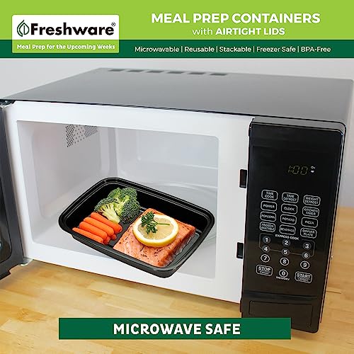 Meal Prep Containers [50 Pack] 1 Compartment with Lids (50 Count)