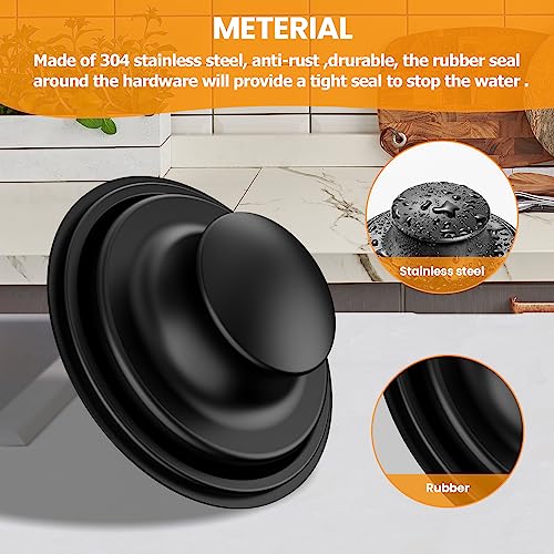 Huntorny 2PCS Kitchen Sink Drain Strainer and Stopper (2 Count)
