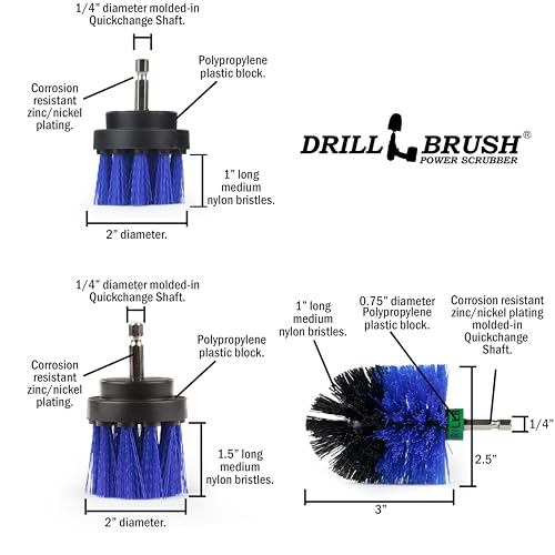 5 Piece Spin Brush Pool Cleaning Kit