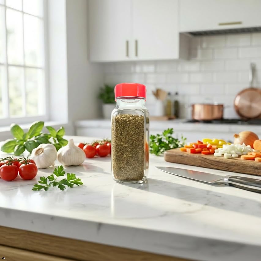 Glass Spice Jars with Shaker Lids (2 Count)
