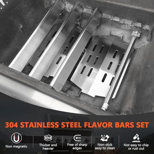 SUS304 Grill Parts for Weber Genesis 300 Series with Front Control Knob