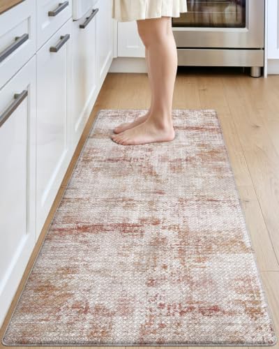 Kitchen Floor Mats Cushioned Anti Fatigue Runner Rug 23x86 Red