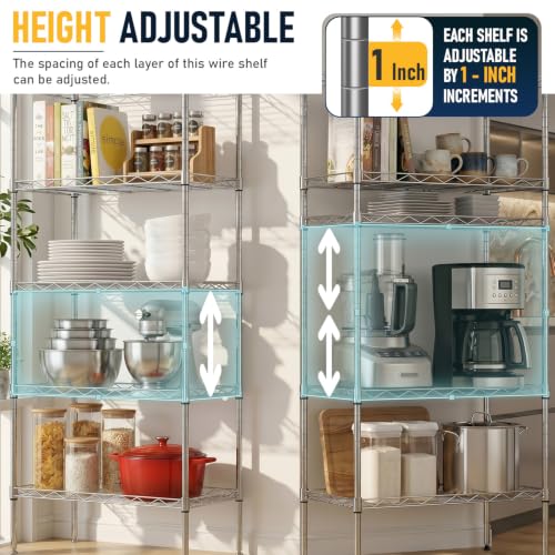 5 Tier Wire Shelf