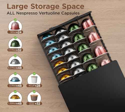 Coffee Pod Holder Drawer Compatible with Nespresso