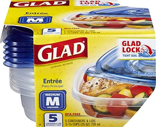 GladWare Entree Food Storage Containers with Lids (30 Count)