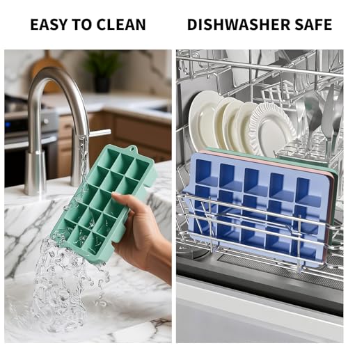 Silicone Ice Cube Tray 3 Pack (3 Count)