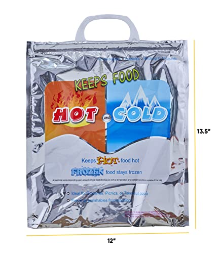 Hot and Cold Insulated Bags for Food Delivery (6 Count)