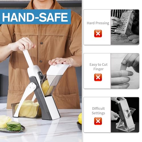 Safe Mandoline Slicer for Kitchen