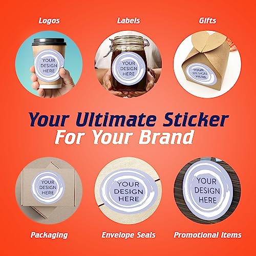 100 Custom Vinyl Stickers (100 Count)