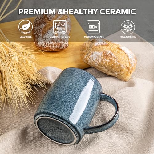 Large Coffee Mugs Set of 4 (4 Count)