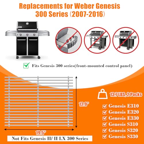 SUS304 Grill Grates for Weber Genesis 300 Series