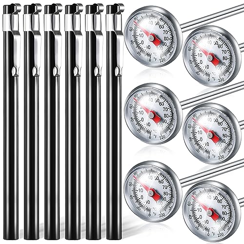 6 Pcs Stainless Steel Kitchen Dial Thermometer 5" (6 Count)