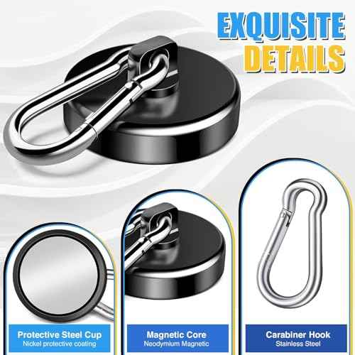 Magnetic Hooks Heavy Duty 150Lbs (24 Count)