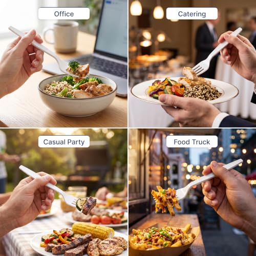 Extra Heavy Duty Plastic Forks (400 Count)