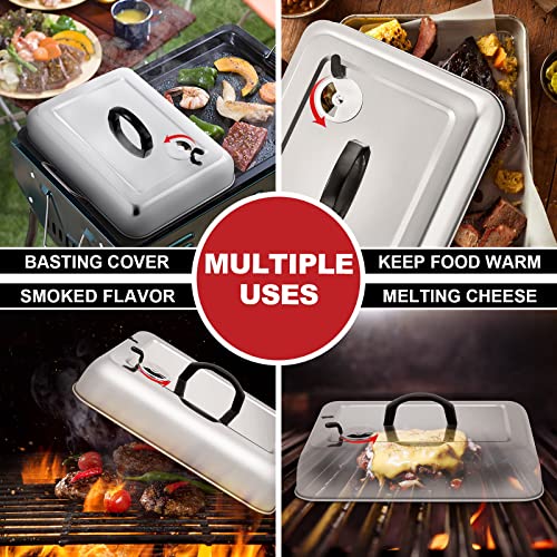Melting Dome 13.3" X 9.8" Stainless Steel Basting Steam Cover