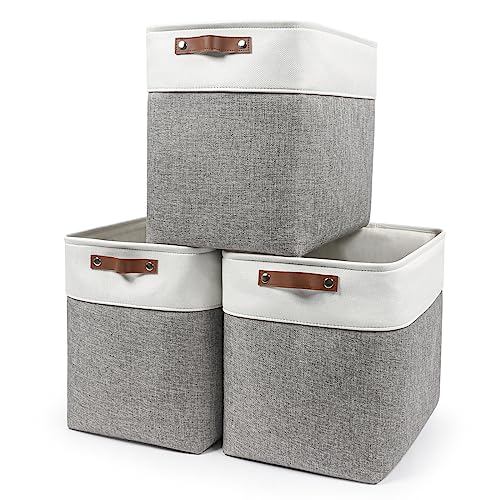 Large Fabric Storage Baskets (3 Count)