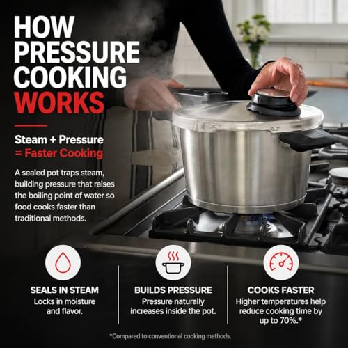 Vitavit Premium Pressure Cooker with Steamer Insert