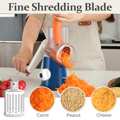 Rotary Cheese Grater Hand Crank Cheese Shredder for Fresh Cheese