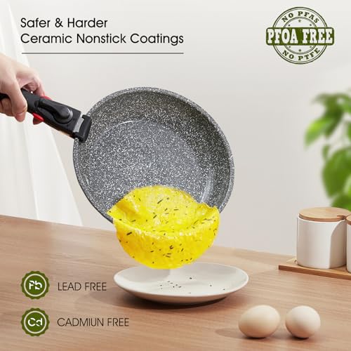 7pcs Pots and Pans Set Non Stick from France