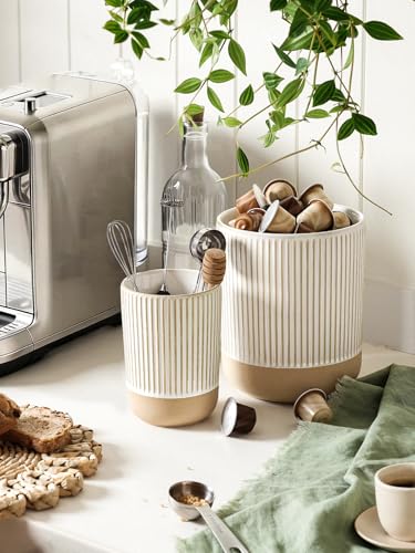 Ceramic Kitchen Utensil Holder Set of 2 (2 Count)