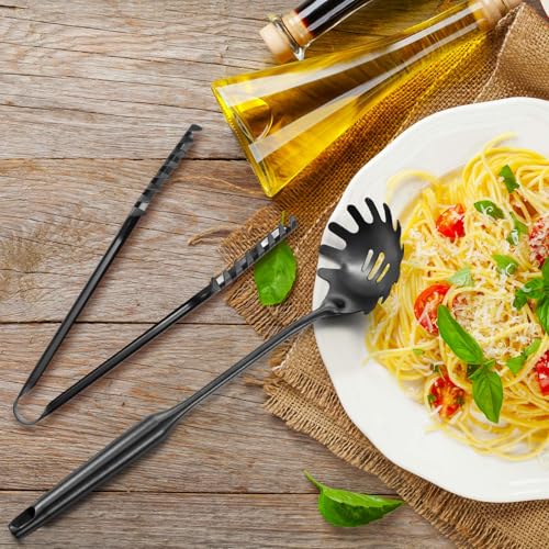 Stainless Steel Spaghetti Spoon and Pasta Tongs Set (2 Count)