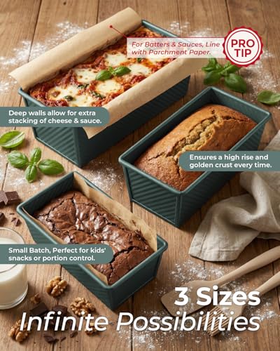 2 Pack 1 LB Pullman Loaf Pan with Lid (2 Count)