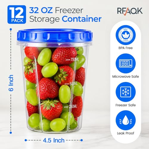 Freezer Storage Containers (12 Count)