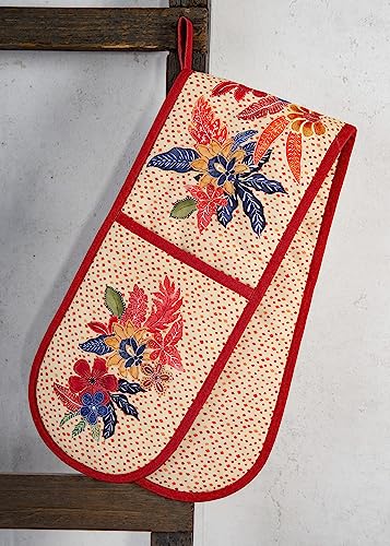 Double Oven Mitts 100% Cotton Double Oven Glove