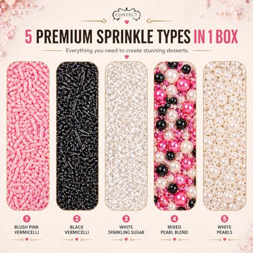 Sprinkles 5 Pack Assorted Cake Decorating Mix (5 Ounce)
