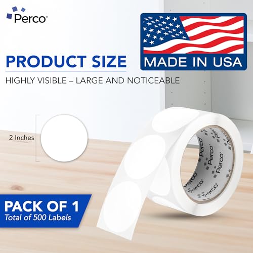 White Round Circle Dot Sticker 2